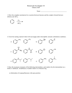 Homework for Chapter 18 Chem 2320