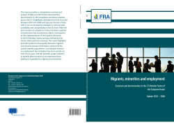 Migrants, minorities and employment