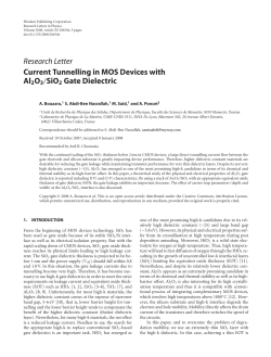 Current Tunnelling in MOS Devices with Al2O3/SiO2 Gate Dielectric