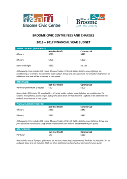 2016-17 fees and charges