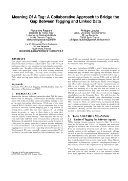 Meaning Of A Tag - Linked Data on the Web workshops