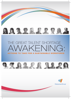 the great talent shortage - Experis.com
