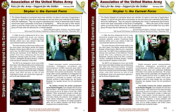 Stryker is the Current Force - Association of the United States Army