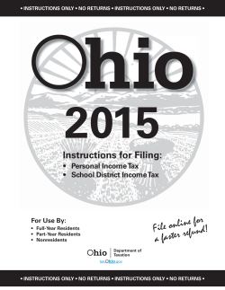 2015 Ohio income tax instructions