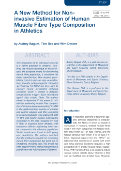 A New Method for Non-Invasive Estimation of Muscle Fibre