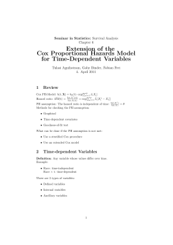 synopsis - Seminar for Statistics