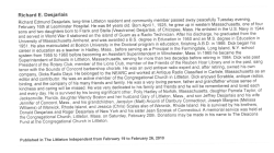 Desjarlais, Richard E - Littleton Historical Society