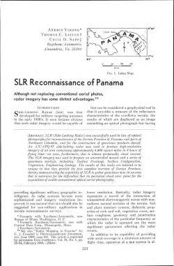 SLR Reconnaissance of Panama