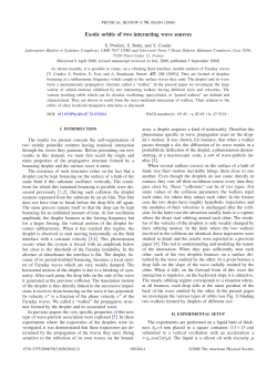 Exotic orbits of two interacting wave sources