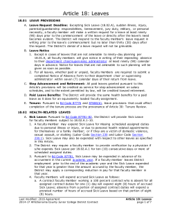 Article 18: Leaves