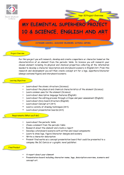 For this project you will research, develop and create a superhero or