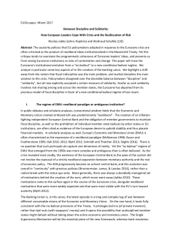 Between Discipline and Solidarity