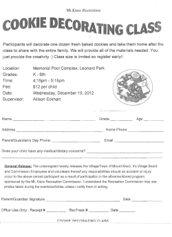 Participants will decorate one dozen fresl1baked cookies and take