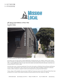 20th Street: From Industry to Party Time by Laura Wenus August 23