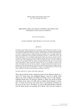 (Breaking) the Law: Social Control, Self