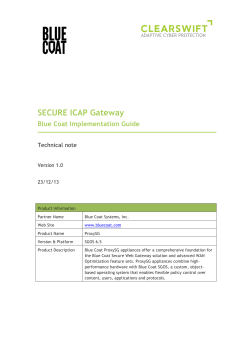 SECURE ICAP Gateway