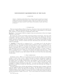 NONCONGRUENT EQUIDISSECTIONS OF THE PLANE 1