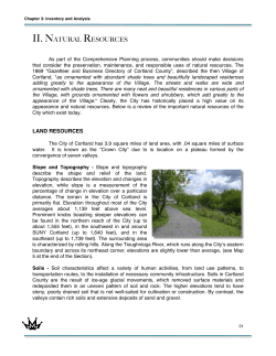 Section II - Natural Resources - Thoma Development Consultants