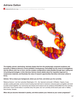 Art Jewelry Forum - Rebecca Hannon Jewelry