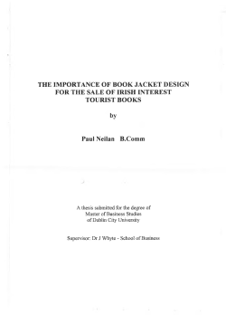 THE IMPORTANCE OF BOOK JACKET DESIGN - DORAS