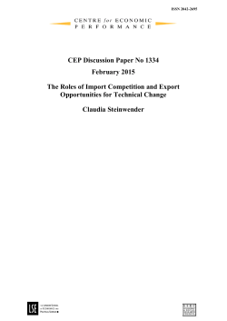 The Roles of Import Competition and Export Opportunities for