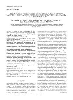 increased interstitial concentrations of pyruvate and lactate in the