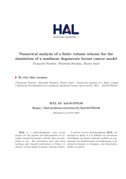 Numerical analysis of a finite volume scheme for the simulation