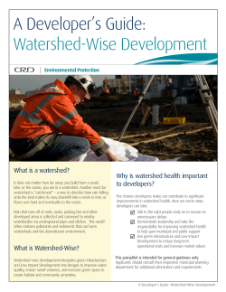 A Developer`s Guide: Watershed-Wise