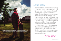 About a Boy &ldquo;It`s a girl.&rdquo;