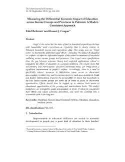 Measuring the Differential Economic Impact of Education across