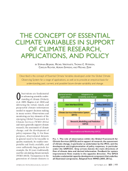 Essential Climate Variables