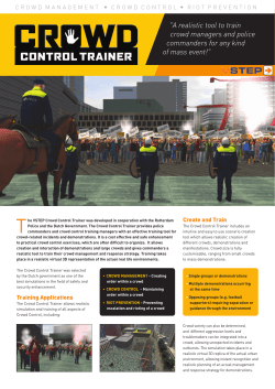 Crowd Control Trainer Brochure