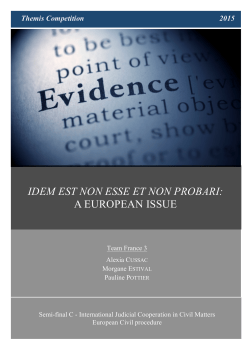 Idem est non esse et non probari - France 3