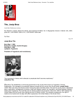 Tito, Josip Broz - Blackbird Library
