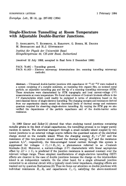 Single-Electron Tunnelling at Room Temperature with Adjustable