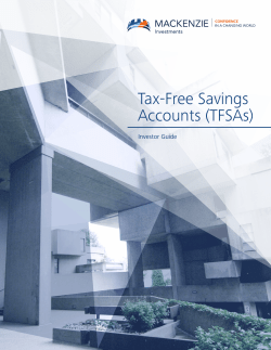 Tax-Free Savings Accounts (TFSAs) &ndash; Investor Guide