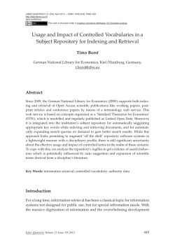 Usage and Impact of Controlled Vocabularies in a
