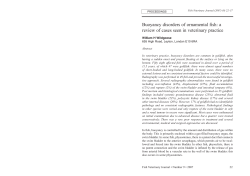 Buoyancy disorders of ornamental fish