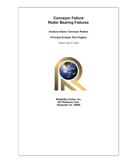 Conveyor Failure Roller Bearing Failures