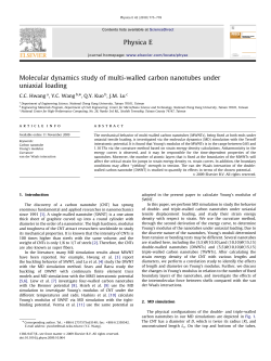 Molecular dynamics study of multi-walled carbon nanotubes under