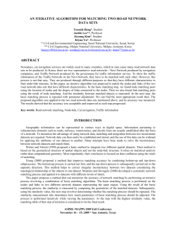 an iterative algorithm for matching two road network data