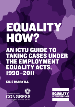 Publication in pdf format - Irish Congress of Trade Unions