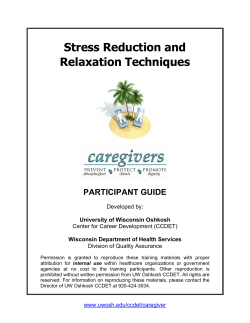 Stress Reduction and Relaxation Techniques