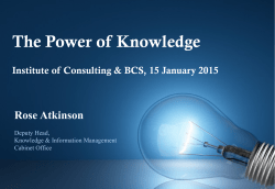 The Power of Knowledge