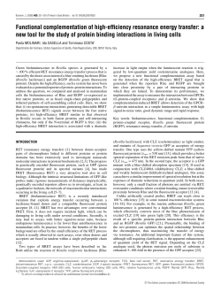 Functional complementation of high