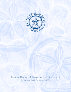 Annual Report 2003 - The Central Bank of The Bahamas