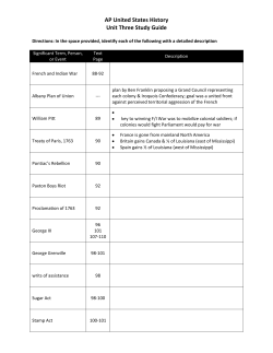 AP United States History Unit Three Study Guide