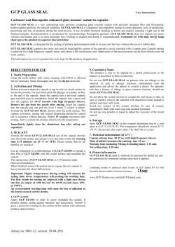 gcp glass seal - GCP