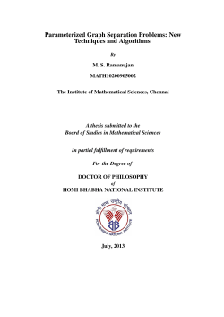 Parameterized Graph Separation Problems: New Techniques and