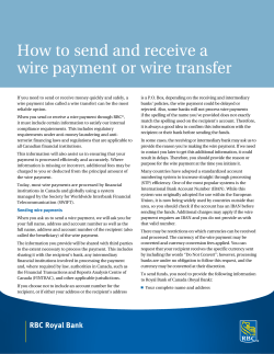 How to send and receive a wire payment or wire transfer